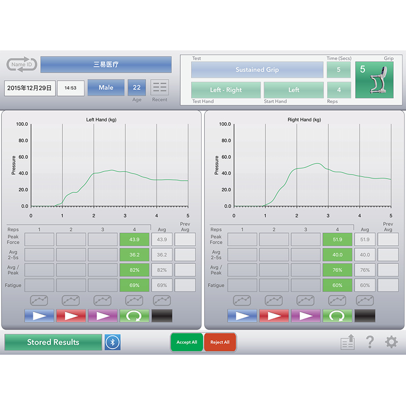 Jamar Smart數(shù)碼握力計--握耐力測試計-帶iPad應(yīng)用