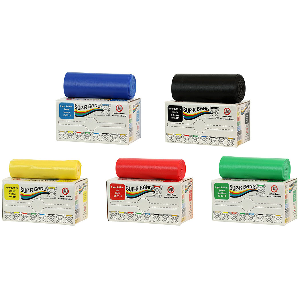 美國Sup-R Band盒裝無乳膠彈性阻力訓(xùn)練帶